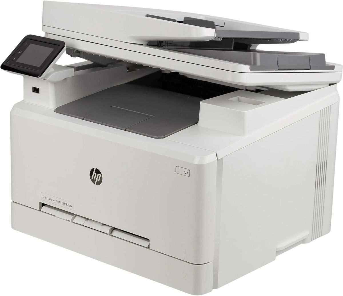 МФУ лазерный HP Color LaserJet Pro M283fdw цветная печать, A4, цвет белый [7kw75a]